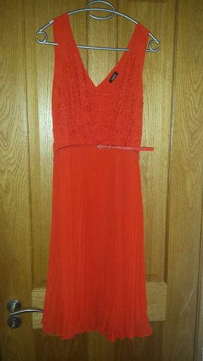 Burnt orange oasis dress