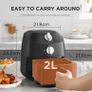 Compact 2L Air Fryer 12 Preset Menus, Adjustable Timer, 80-200 C Temperature Control, 1150W, Dishwasher-Safe Non-Stick Basket, BPA-Free, Space-Saving Design  Ideal for Small Kitchens Image 5