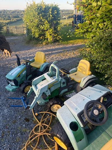 Selection of battery powered tractors