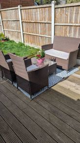 Rattan 4 seater