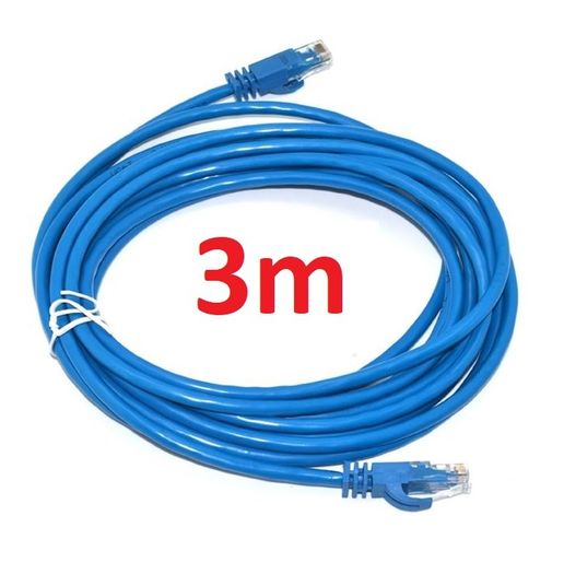 New 3m Ethernet RJ45 Cable Gold Plated Good Quality CAT 5e LAN Network #140