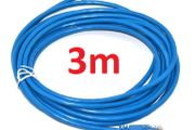 New 3m Ethernet RJ45 Cable Gold Plated Good Quality CAT 5e LAN Network #140