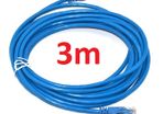 New 3m Ethernet RJ45 Cable Gold Plated Good Quality CAT 5e LAN Network #140
