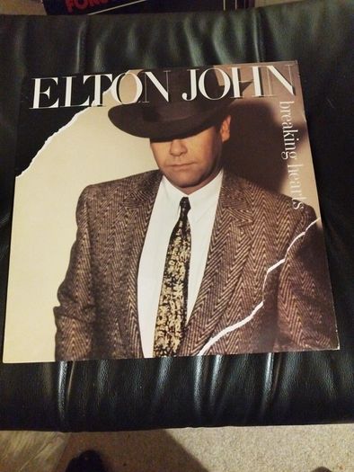 Elton John Breaking hearts LP Irish press