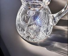 Ultra heavy handcut crystal jug