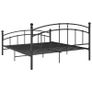 Bed Frame Black Metal 140x200 cm Image 5