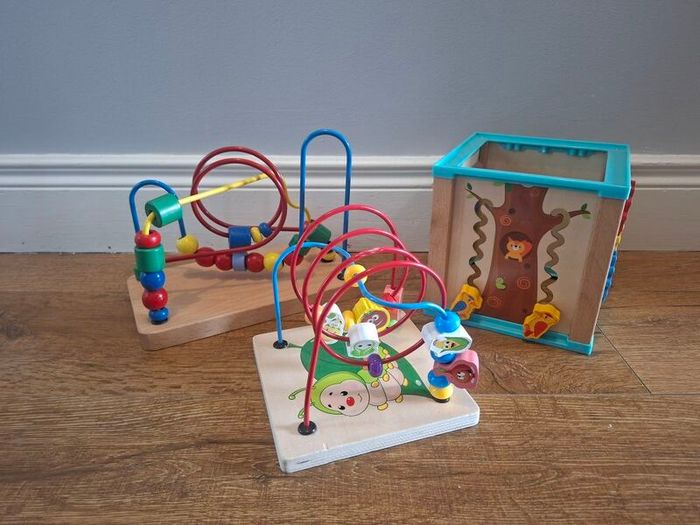 Wooden Montessori Toy Bundle - 3 Piece Set