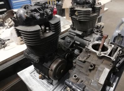 Yamaha XT500 Engine and engine parts