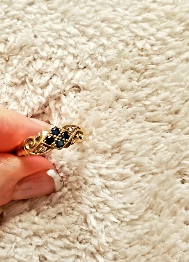 Vintage 9ct Yellow Gold Gypsy Ring