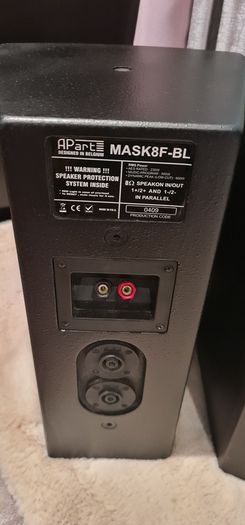 Pair of Apart mask8f-bl Hi-Fi loudspeaker 300W each.