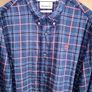 Timberland Navy Red Plaid Shirt Medium M Regular Fit Image 2