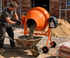 Cement Mixer 63 Litre  Electric Concrete Mixer