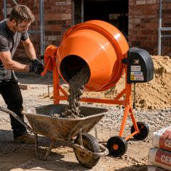 Cement Mixer 63 Litre  Electric Concrete Mixer
