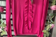 jumper Bnwt gallery Dunnes stores size small cerise frilled detail size small