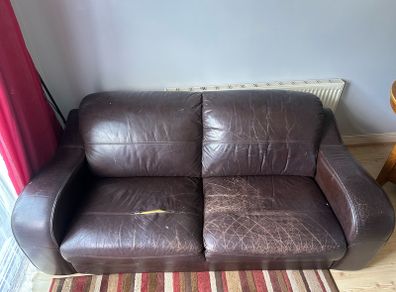 Leather sofa