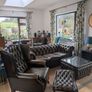 Saxon Leather Chesterfield Sofa Suite Image 9