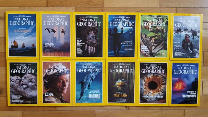 National Geographic magazines x 400 from early 20th century to 2009