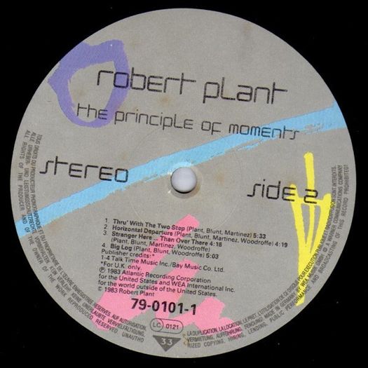 Robert Plant - The Principle Of Moments Vinyl LP Record