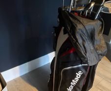 LH Golf Club Set + TaylorMade Cart Bag Ideal for Beginners