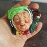 Royal Doulton Miniature Jug - Sairy Gamp - Miniature Jug D 6045 by Leslie Harradine & Harry Fenton Image 2