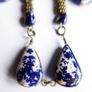 Vintage Ethnic Lapis Pendant Drop Necklace Image 4