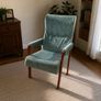 Vintage Style Upholstered Armchair Image 2