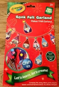 New 3 x Craft Felt Christmas Gnomes Crayola