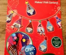 New 3 x Craft Felt Christmas Gnomes Crayola
