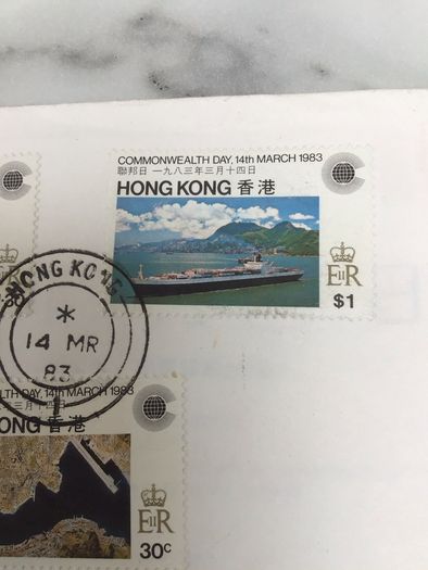1st Day cover. Hong Kong Coimmonwealth Day March 1983