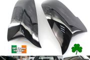 2X Rear Wing Mirror Cover Cap Gloss Black For BMW F01 F10 F11 F18 LCI 2014-18
