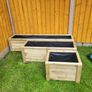 Handcrafted Large Wooden Planters, Veg Planter, Bamboo boxes Made to Order Image 2
