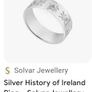 sterling silver history of Ireland ring Image 7