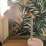 Blush Pink Table Lamp with Shade & Bulb Image 3