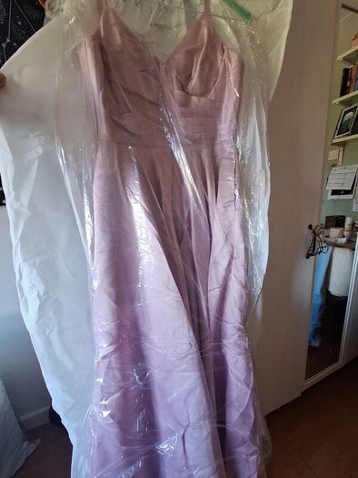 Pink Satin Debs dress
