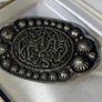 Pristine Vintage Ornate Silver Belt Buckle Image 5