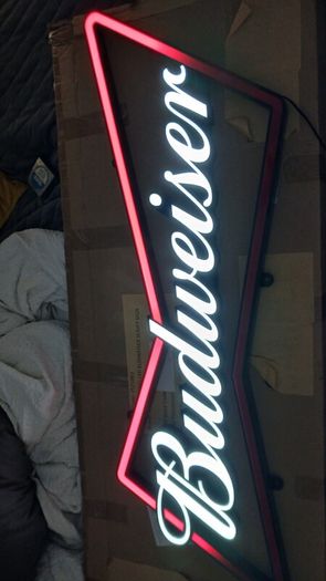 budweiser neon light