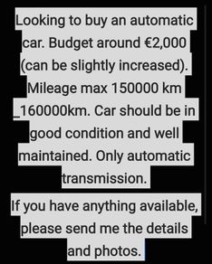 automatic car