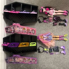 2 Monster High dolls plus accessories