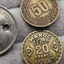 Monaco 1947 20 Francs Coin and Maroco Coins x2 Image 3