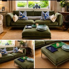DFS Couch & Ottoman