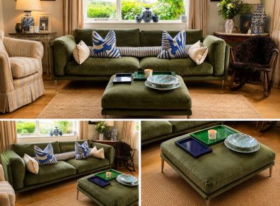 DFS Couch & Ottoman