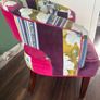 Colourful Patchwork Accent Chair Image 3