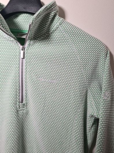 womens CRAGHOPPERS fleece jumper sweater quarter zip Size UK 12 EU 38