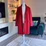 Ladies Red Single-Breasted Overcoat from Primark Image 5