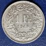 1945 B Switzerland 1 Franc Helvetia standing silver Image 2