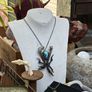 Raven Claws and Labradorite Molten Metal necklace Image 7