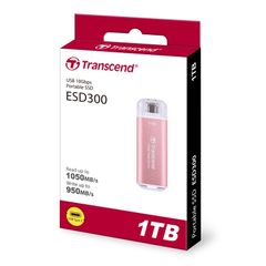 1TB Transcend ESD300 Portable SSD USB Type-C Pink