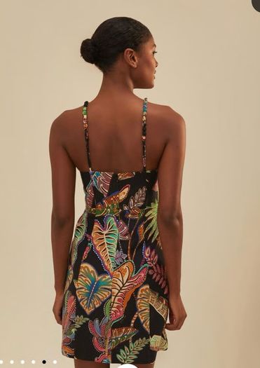Farm Rio Mini Dress Folliage Mini Dress