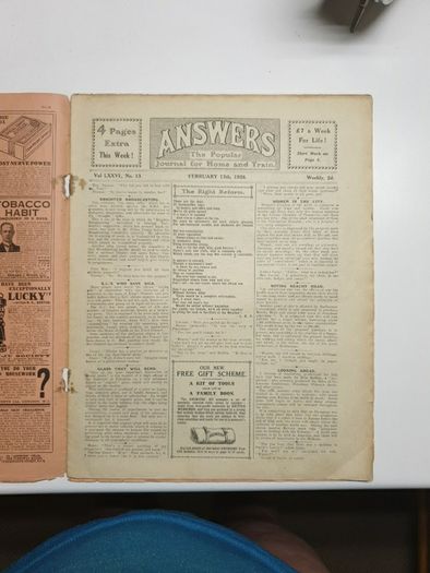 2 Rare Orig Copies Society Magazines