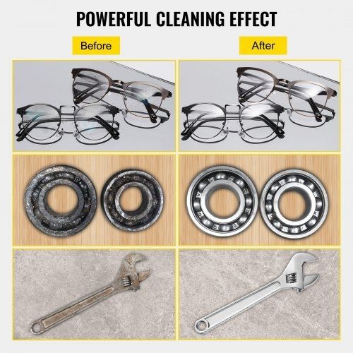 22L Ultrasonic Cleaner Machine Stainless Steel Ultrasonic Cleaning Machine Digital Heater Timer Jewelry Cleaning for Commercial Personal Home Use(22L)